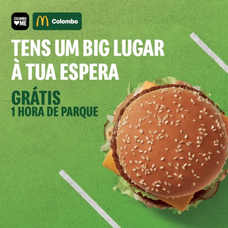 McDonald’s + estacionamento grátis? Só no Centro Colombo!